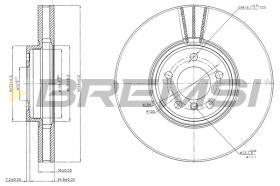 BREMSI CD7584V - B. DISC BMW