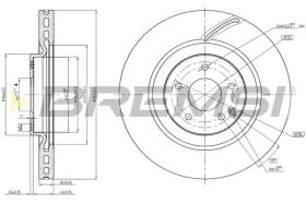 BREMSI CD7585V - B. DISC MERCEDES-BENZ