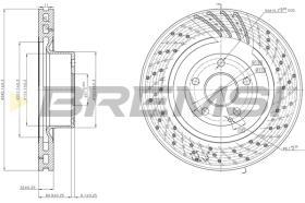 BREMSI CD7586V - B. DISC MERCEDES-BENZ