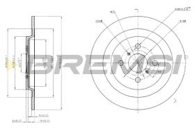 BREMSI CD7588S - B. DISC TOYOTA, DAIHATSU