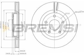 BREMSI CD7589V - B. DISC RENAULT, NISSAN