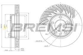 BREMSI CD7591VLS - B. DISC VW, PORSCHE