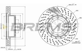 BREMSI CD7592VLS - B. DISC PORSCHE