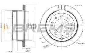 BREMSI CD7597V - B. DISC TOYOTA, LEXUS
