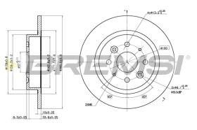 BREMSI CD7600S - B. DISC KIA