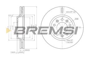 BREMSI CD7601V - B. DISC FIAT, PEUGEOT, CITROEN