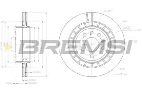 BREMSI CD7604V - B. DISC SAAB