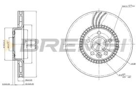 BREMSI CD7607V - B. DISC FORD, VOLVO, LAND ROVER
