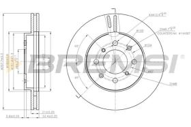 BREMSI CD7610V - B. DISC HONDA