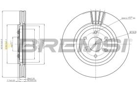BREMSI CD7611V - B. DISC NISSAN