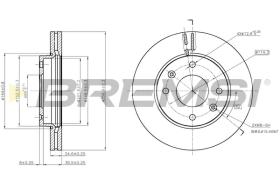 BREMSI CD7614V - B. DISC KIA