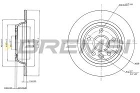 BREMSI CD7616S - B. DISC FORD, LAND ROVER