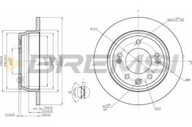 BREMSI CD7618S - B. DISC HYUNDAI, KIA