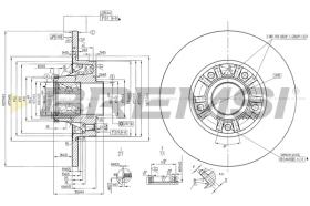 BREMSI CD7623S - B. DISC RENAULT, NISSAN, OPEL