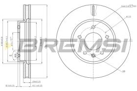 BREMSI CD7625V - B. DISC OPEL, VAUXHALL, CHEVROLET