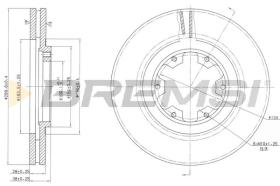 BREMSI CD7626V - B. DISC NISSAN, INFINITI