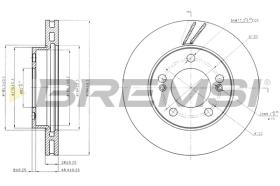 BREMSI CD7627V - B. DISC SSANGYONG