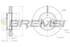 BREMSI CD7629V - B. DISC KIA