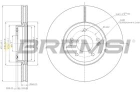 BREMSI CD7631V - B. DISC HYUNDAI, KIA