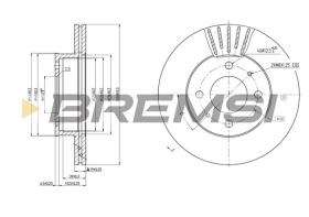 BREMSI CD7632V - B. DISC HYUNDAI