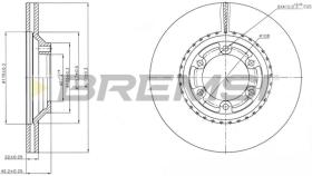 BREMSI CD7633V - B. DISC MITSUBISHI, HYUNDAI