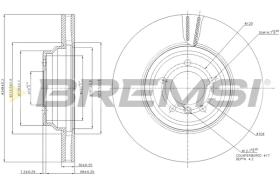 BREMSI CD7634V - B. DISC BMW