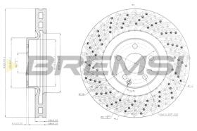 BREMSI CD7637V - B. DISC MERCEDES-BENZ