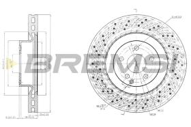 BREMSI CD7639V - B. DISC MERCEDES-BENZ