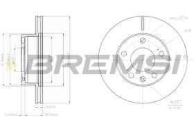BREMSI CD7640V - B. DISC LDV