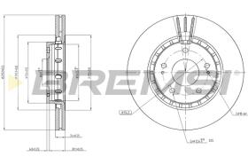BREMSI CD7642V - B. DISC PEUGEOT, CITROEN, MITSUBISHI