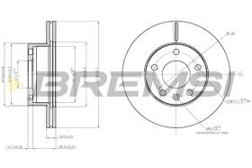 BREMSI CD7643V - B. DISC LDV