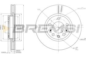 BREMSI CD7644V - B. DISC OPEL, VAUXHALL