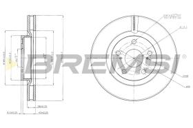 BREMSI CD7646V - B. DISC TOYOTA, LEXUS