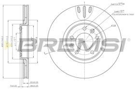 BREMSI CD7652V - B. DISC CITROEN