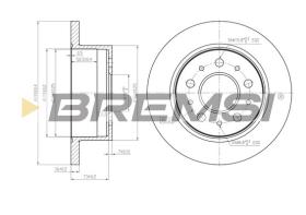 BREMSI CD7653S - B. DISC FIAT, PEUGEOT, CITROEN