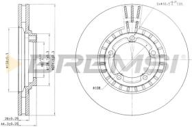 BREMSI CD7658V - B. DISC HYUNDAI