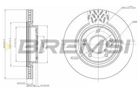 BREMSI CD7659V - B. DISC MITSUBISHI