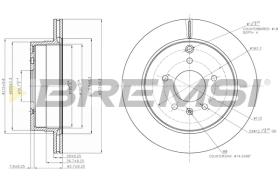 BREMSI CD7660V - B. DISC OPEL, CHEVROLET