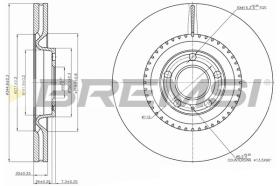 BREMSI CD7661V - B. DISC AUDI