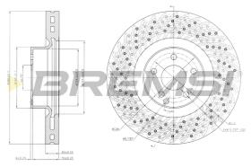 BREMSI CD7662V - B. DISC MERCEDES-BENZ