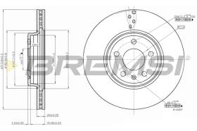 BREMSI CD7663V - B. DISC AUDI