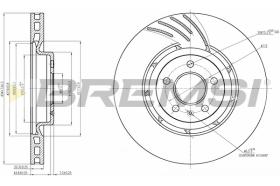 BREMSI CD7665V - B. DISC AUDI