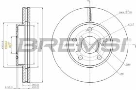 BREMSI CD7668V - B. DISC TOYOTA