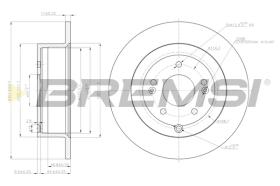 BREMSI CD7671S - B. DISC HYUNDAI