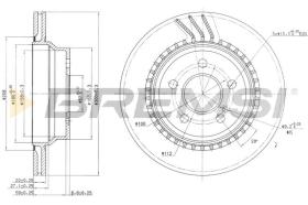BREMSI CD7672V - B. DISC MERCEDES-BENZ