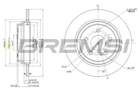BREMSI CD7675S - B. DISC MERCEDES-BENZ