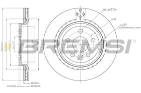 BREMSI CD7681V - B. DISC VOLVO
