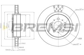 BREMSI CD7683V - B. DISC VOLVO