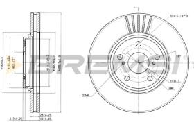BREMSI CD7684V - B. DISC TOYOTA