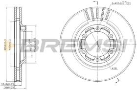 BREMSI CD7685V - B. DISC MITSUBISHI